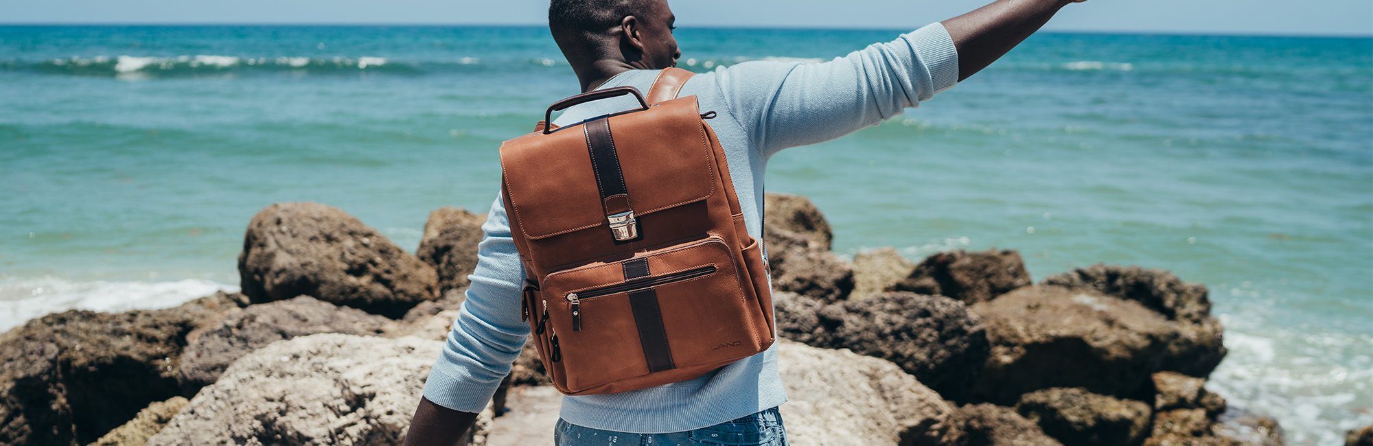 Leather Travel Goods LAND Leather Goods Tagged Backpacks