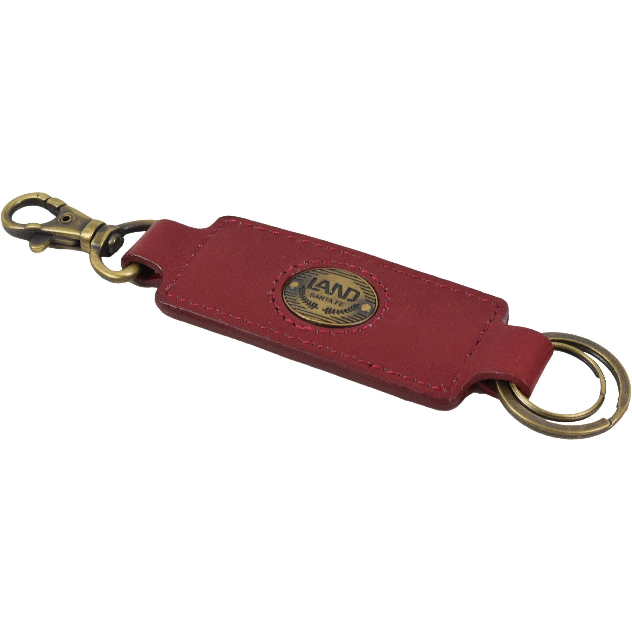 Large 2 Key Ring with Tie Clip #KC2208TIE - Jamin Leather®