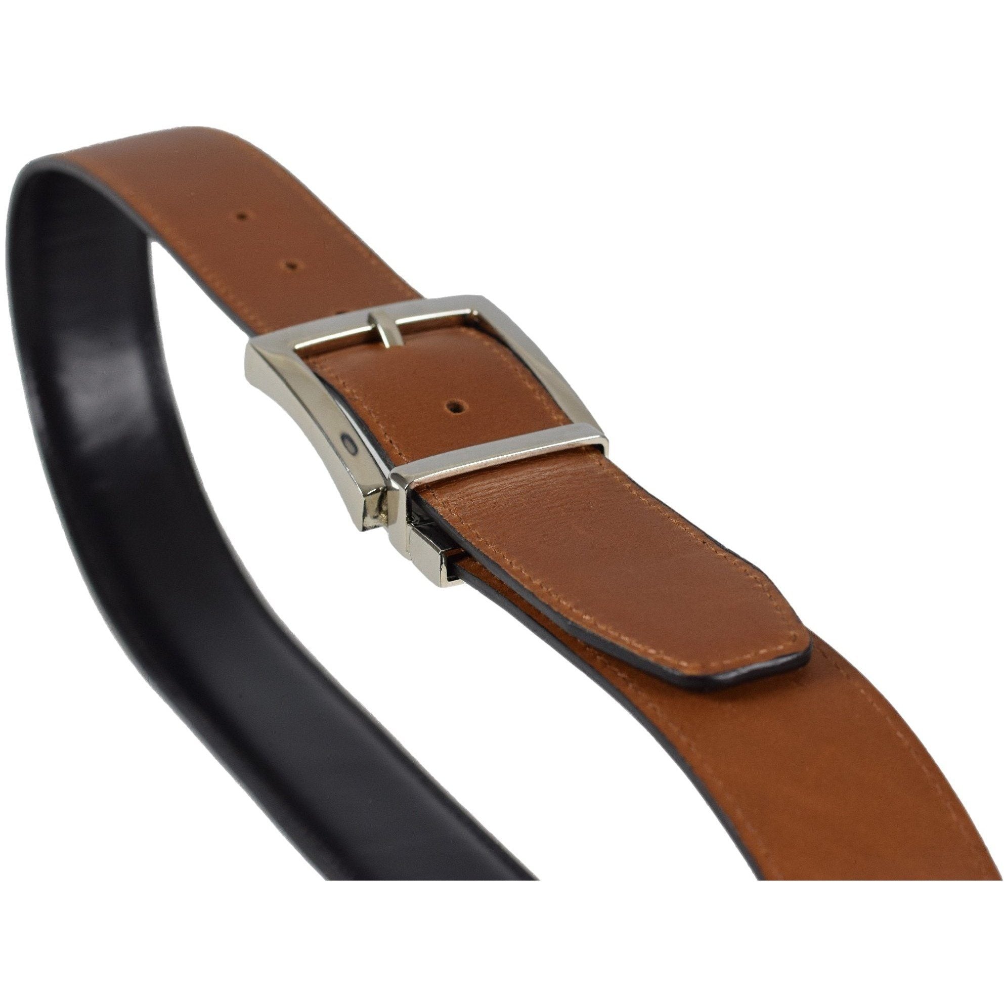 *Men's Leather Reversible Belt Black/Brown Size 38 - 42 