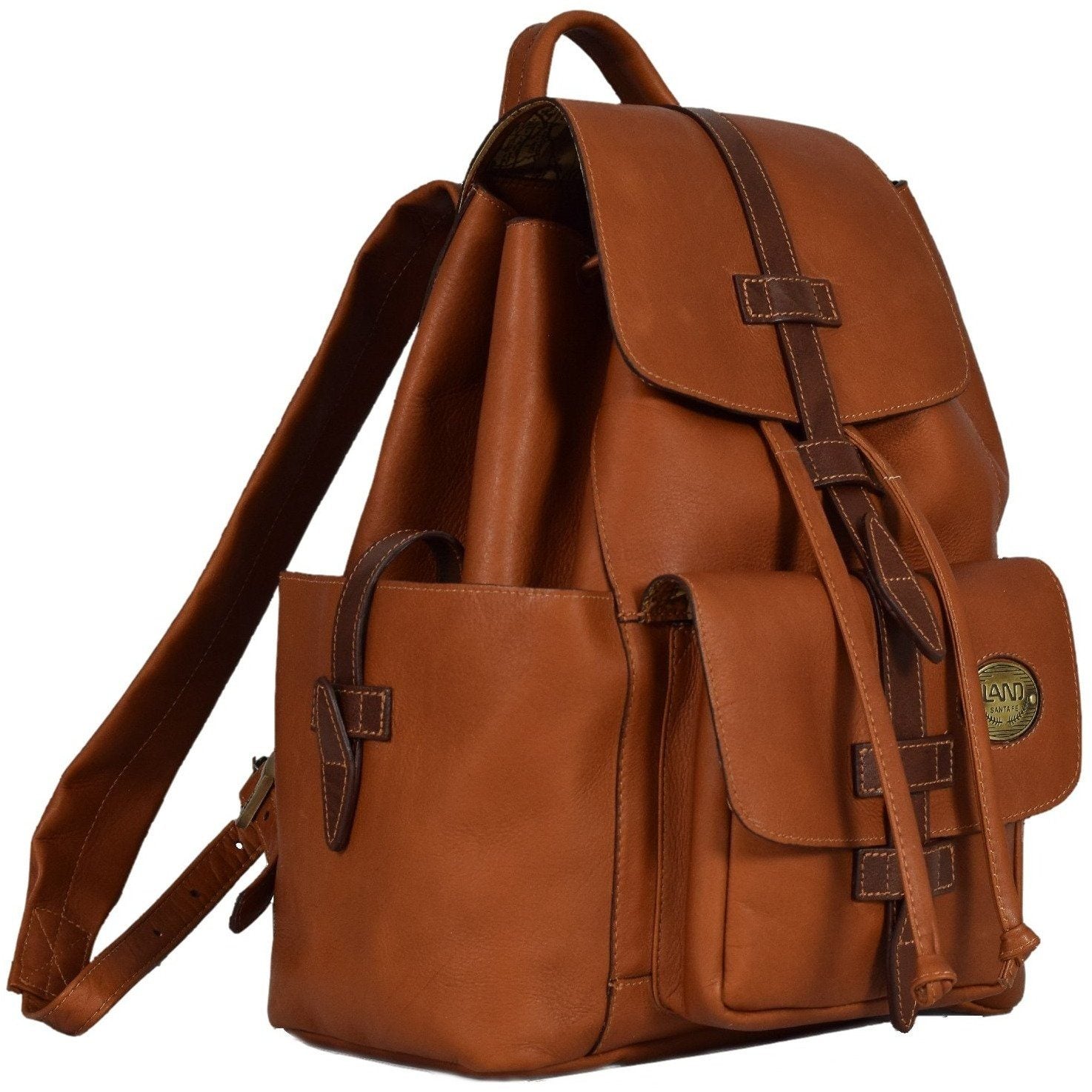 Land discount leather backpack