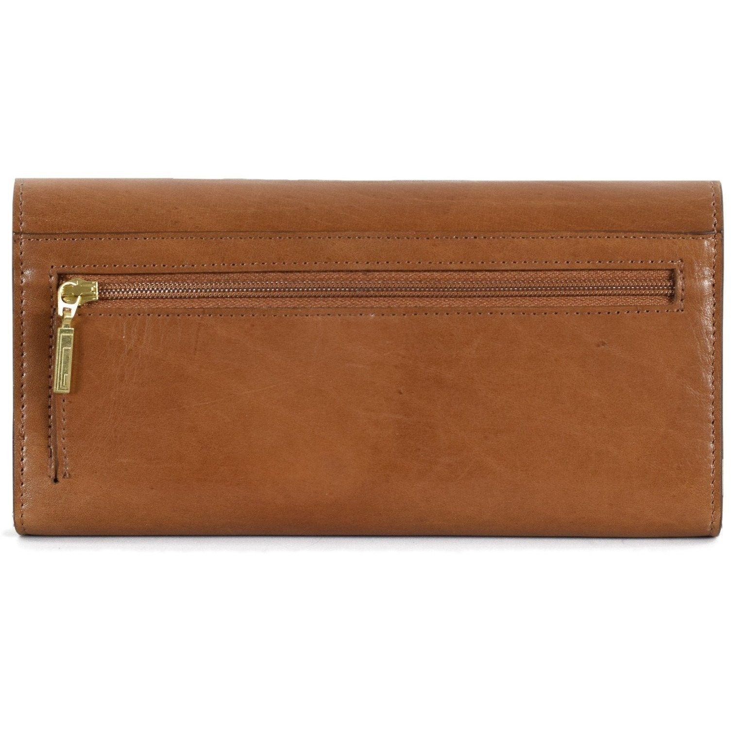 Ladies brown leather on sale wallet