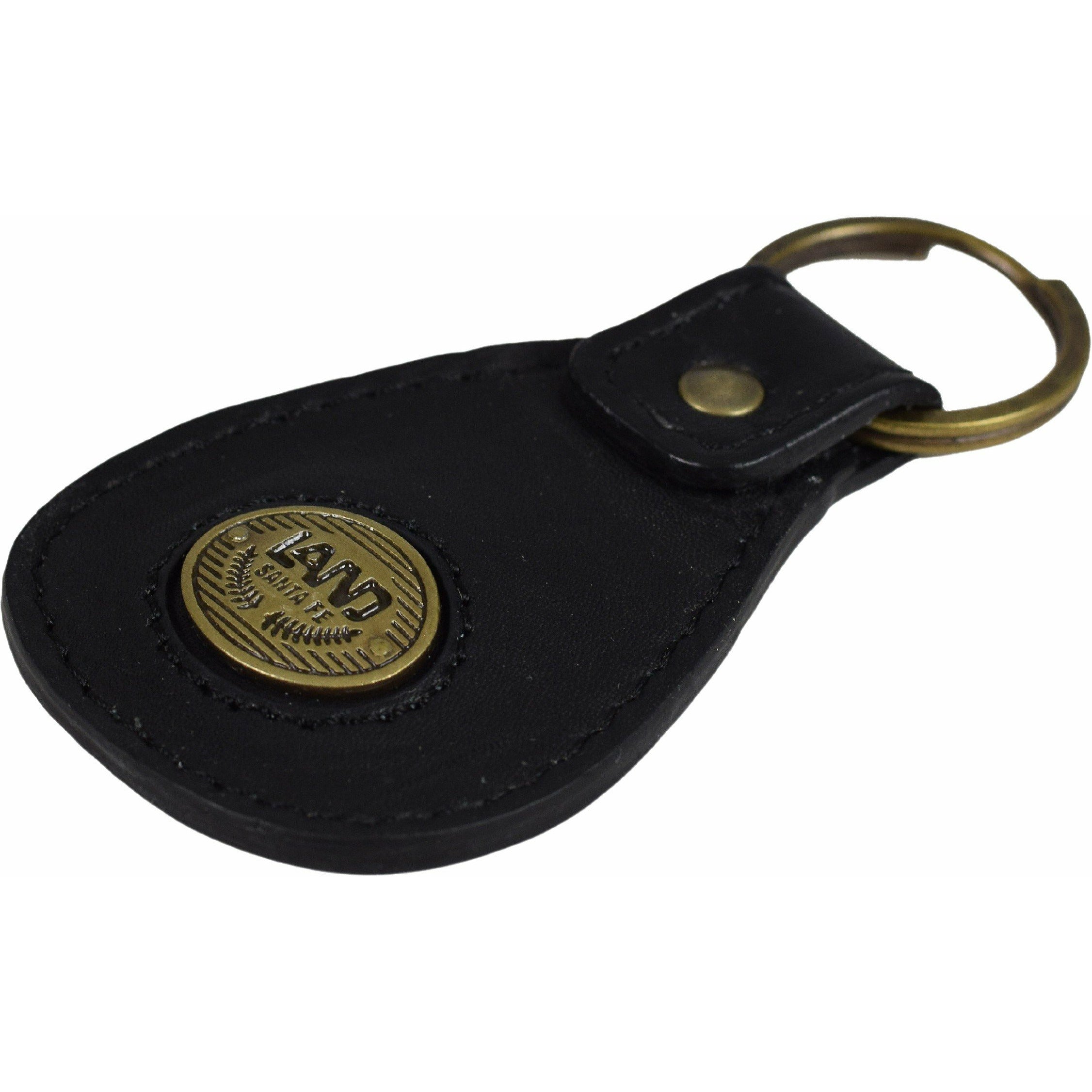 Land Leather Goods Clip on Key Ring Crimson